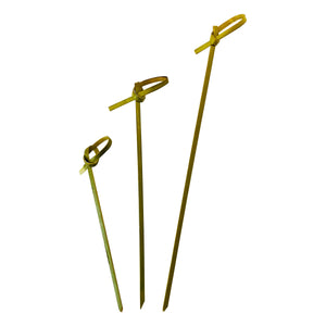 KingSeal Bamboo Knot Picks, 6.0 Inch - Perfect for Cocktails and Appetizers