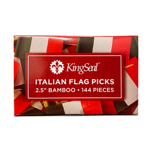 KingSeal Paper Flag Picks -  American, Mexican, and Italian