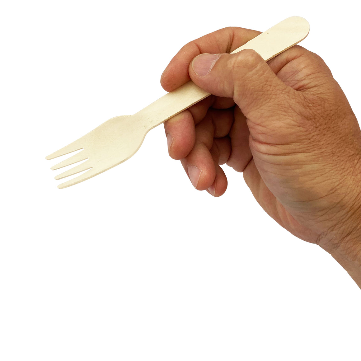 KingSeal FSC® C041262 Certified Disposable Wood Cutlery, Knives, Forks, and Spoons - Bulk Pack