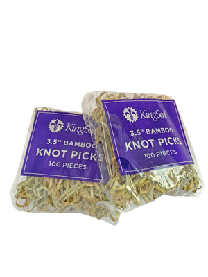 KingSeal Bamboo Knot Picks, 3.5 Inch - Perfect for Cocktails and Appetizers