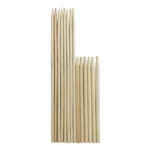 KingSeal Bamboo Candy Apple Skewers, 5.5 Inch x 6.5mm Diameter, Blunt Point, Bulk Pack