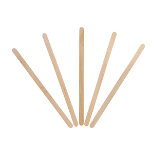 KingSeal Birch Wood Coffee Beverage Stirrers, Round End - 5.5 Inches