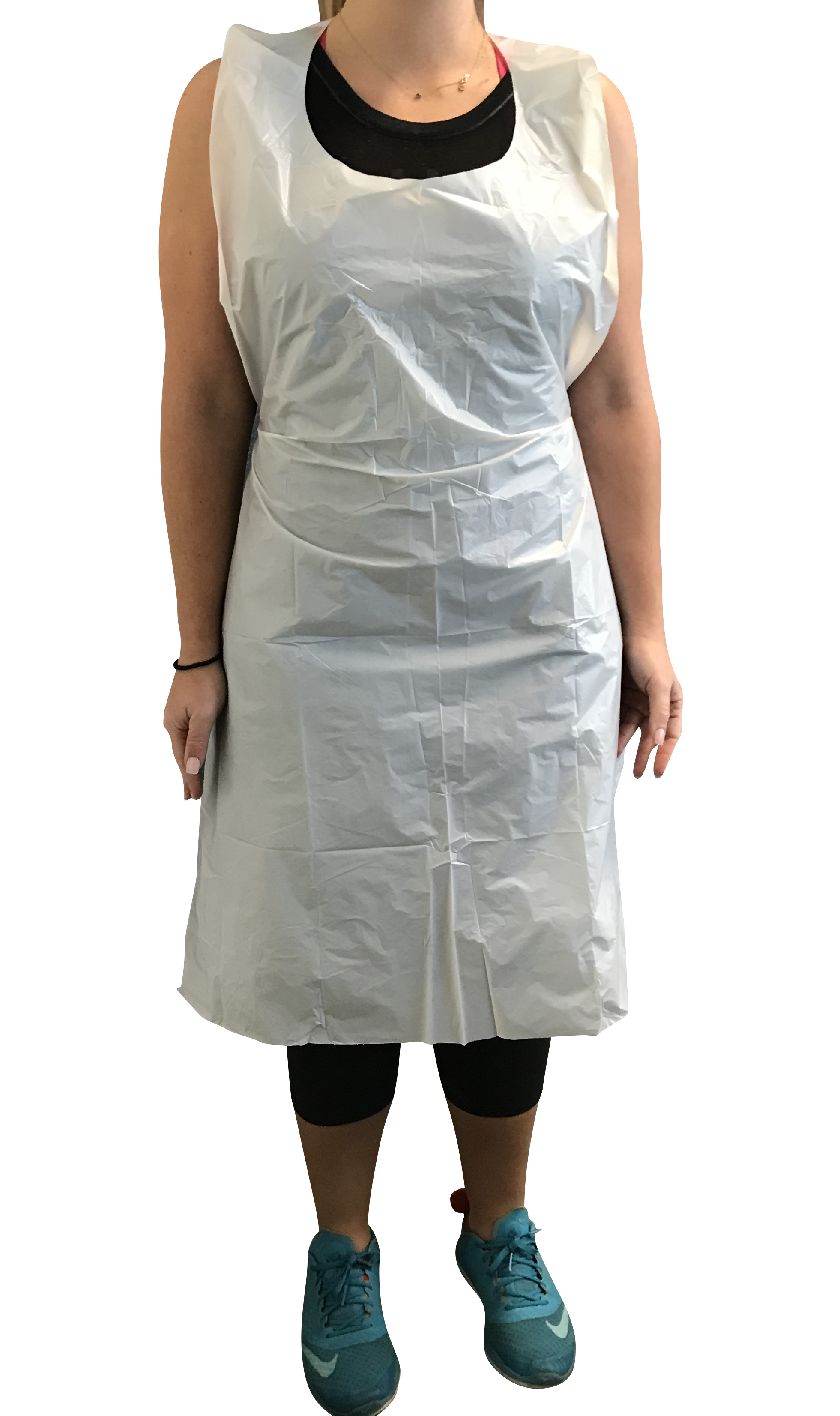 Protective Polythylene Disposable Aprons, 24in x 42in