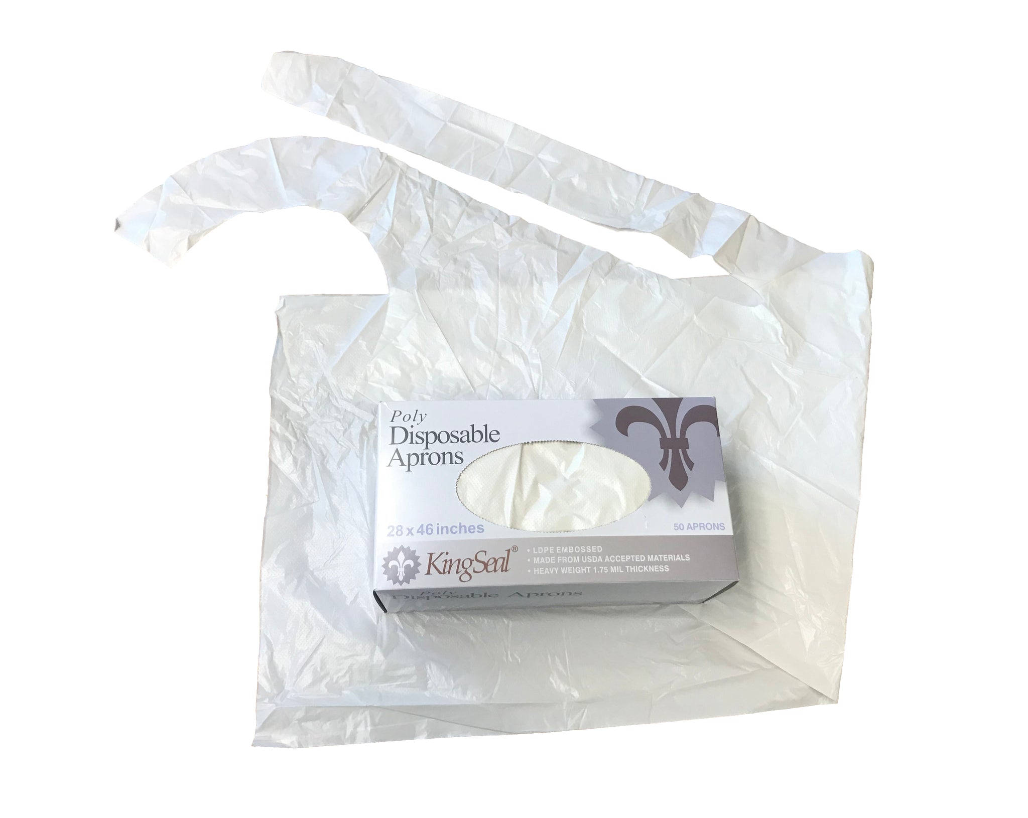  Plastic Disposable Aprons 100 pack - 28 X 46 inches
