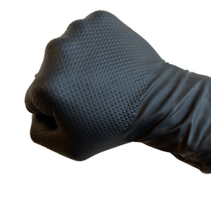 KingSeal UltraBlack® PRO-3D Black Nitrile Gloves, 8 mil, Diamond Textured, Chemo Drug & Fentanyl Tested
