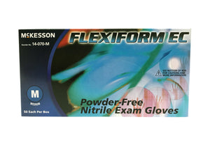 McKesson® FLEXIFORM EC Medical Grade Exam Gloves, 8 mil, Longer 12" Cuff, Chemo Tested