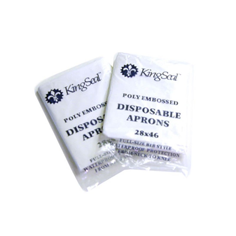 Genuine Joe 50 Disposable Poly Apron - Polyethylene, Polyethylene